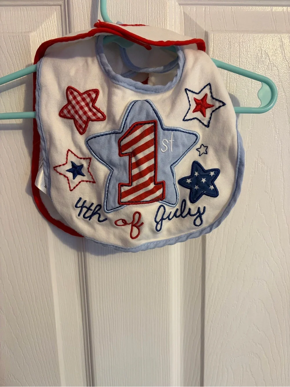 July 4th baby bibs